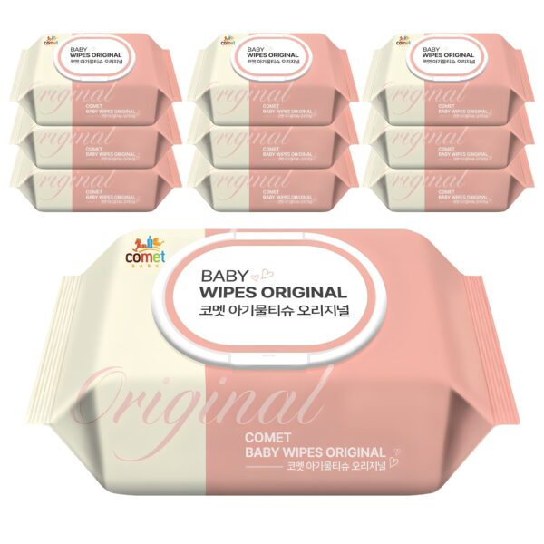 Baby Wipes Original, Cap Type, 50g, 100 sheets, 10Packs