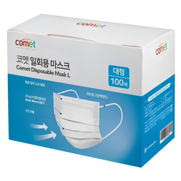 Disposable Mask White, 100 Sheets