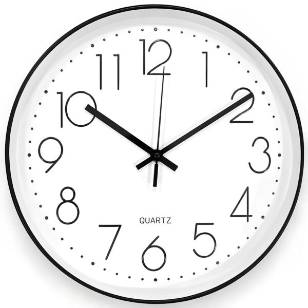 Silent Round Wall Clock 300 (Batteries Included)