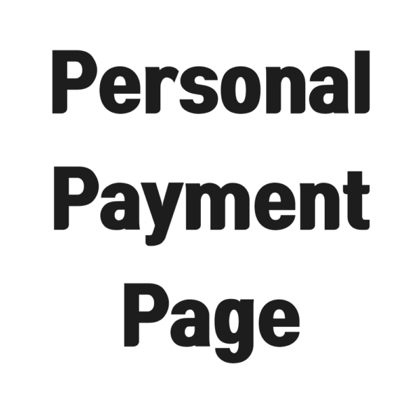 Personal Payment Page